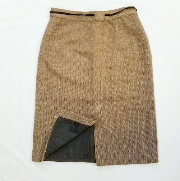Tweed Knee Length Skirt Size 2 - Picture 3 of 4